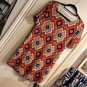 Mini dress southwest pattern size medium